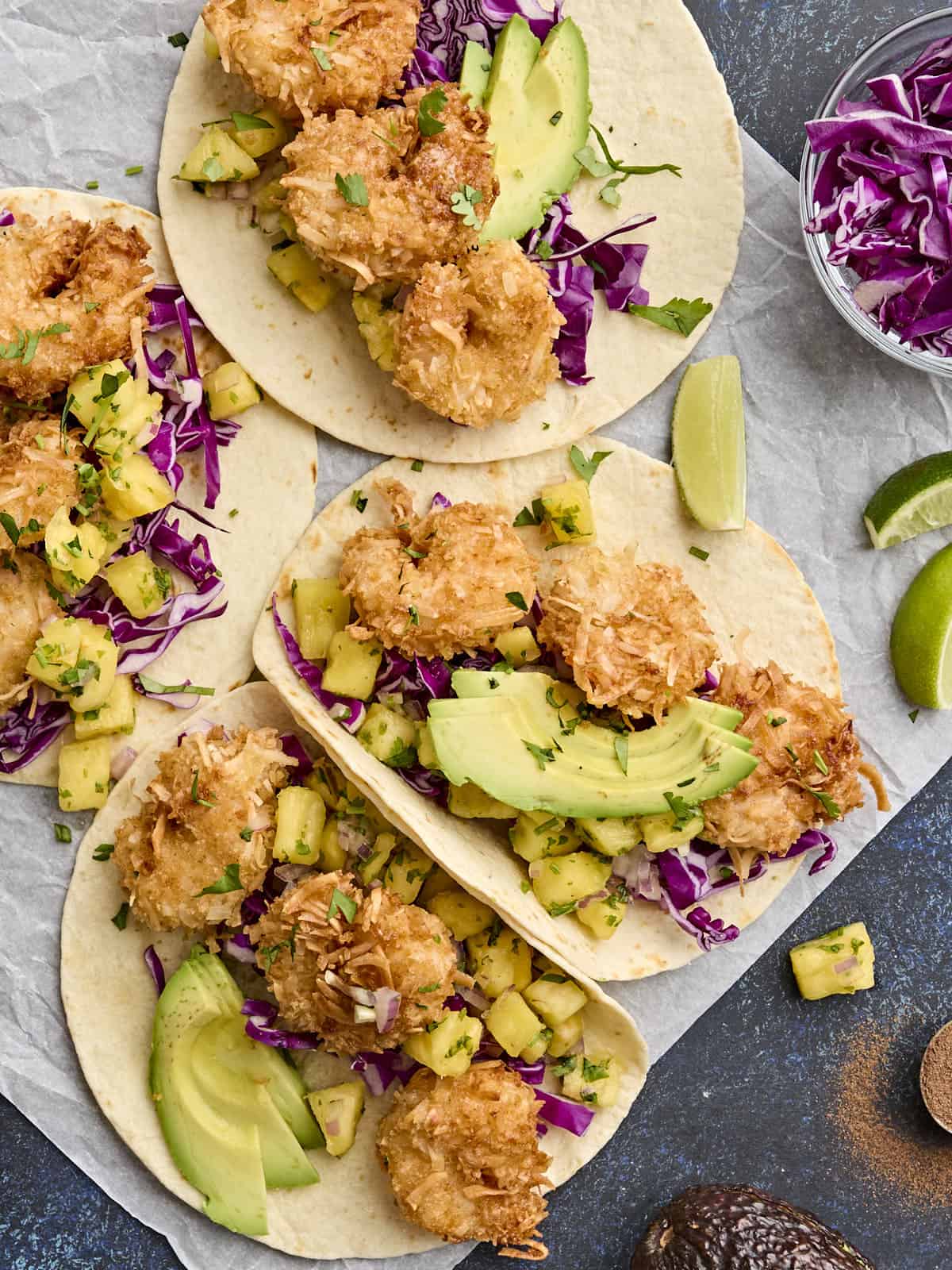 Coconut Shrimp Tacos