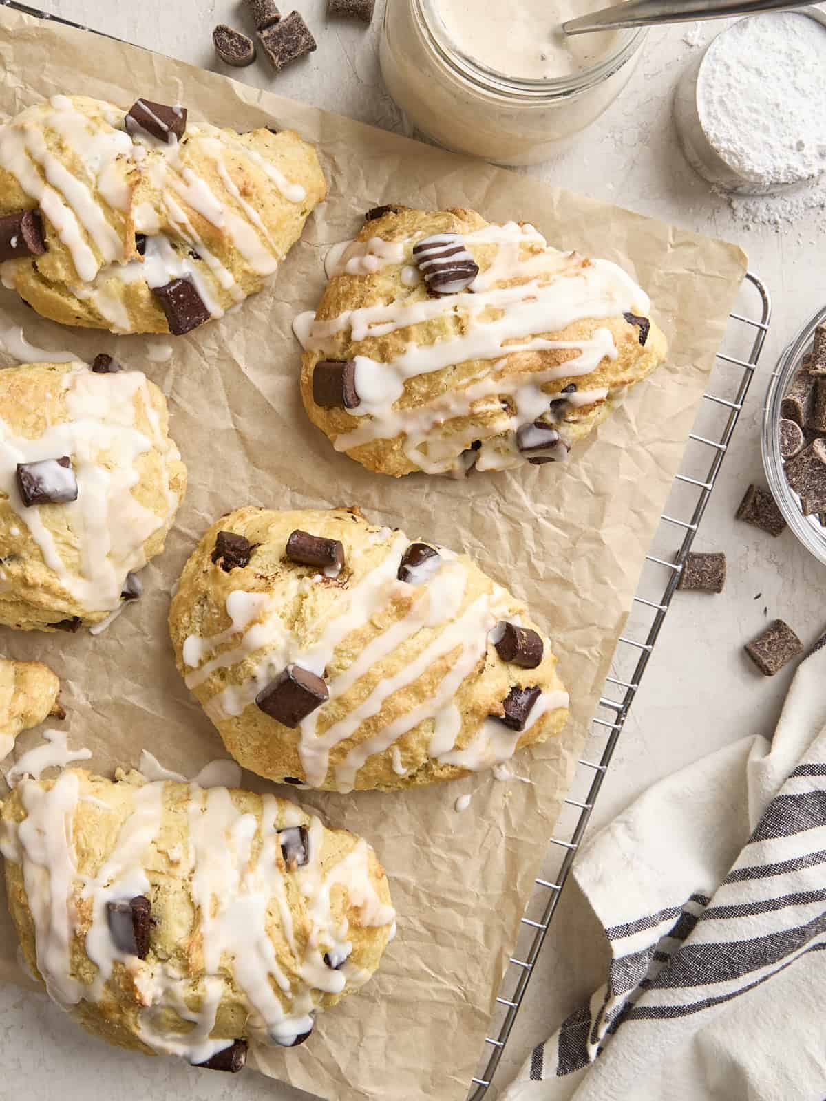 Sourdough Chocolate Chip Scones