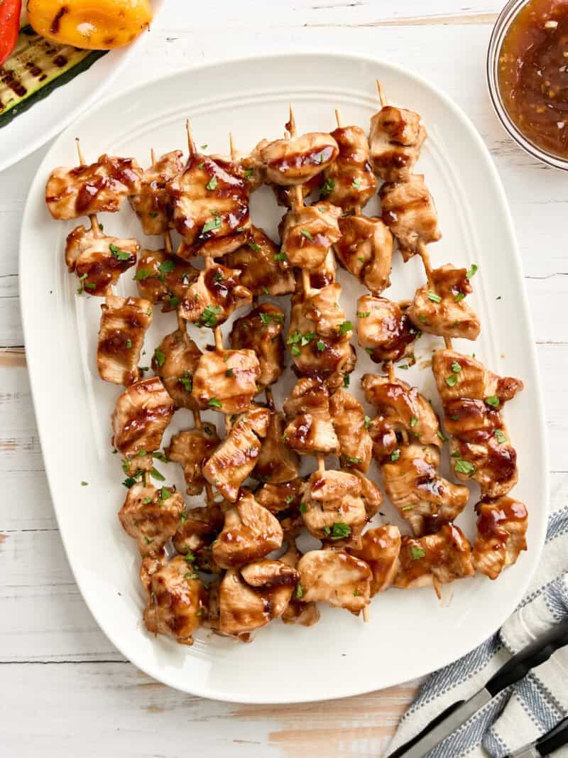 Grilled Teriyaki Chicken Kebabs