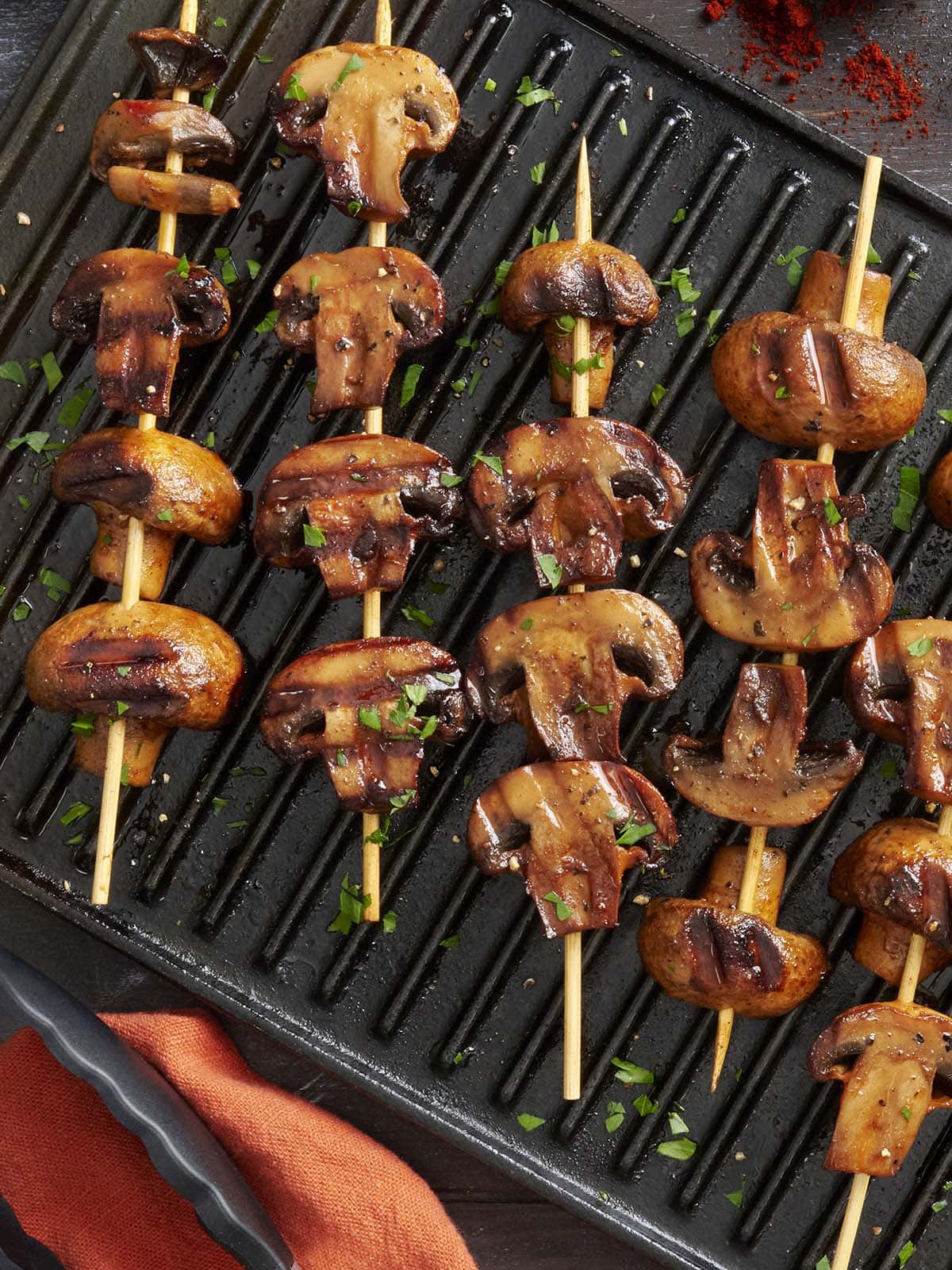 Smoky Grilled Mushroom Kebabs