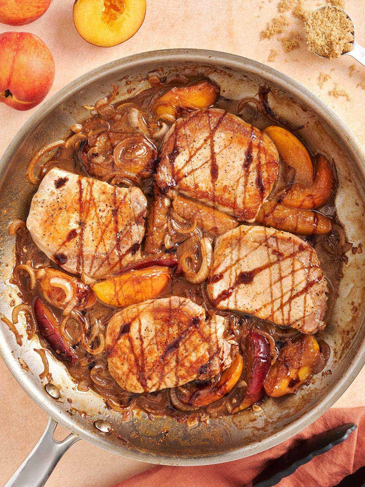 Summer Peach Pork Chops