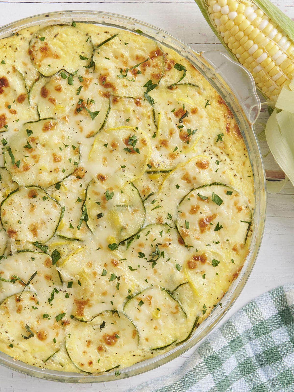 Sweet Corn and Zucchini Pie