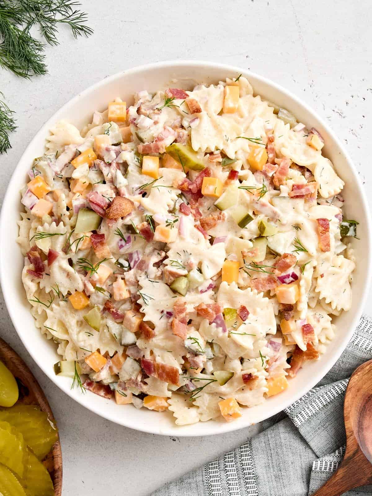 Dill Pickle Pasta Salad