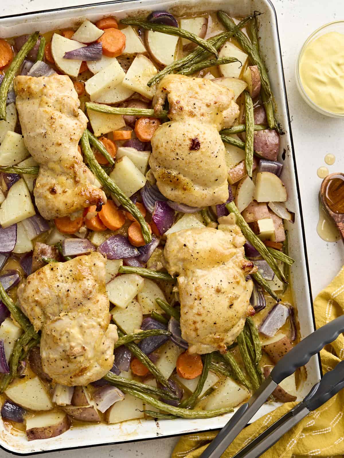 Sheet Pan Honey Mustard Chicken and Veggies