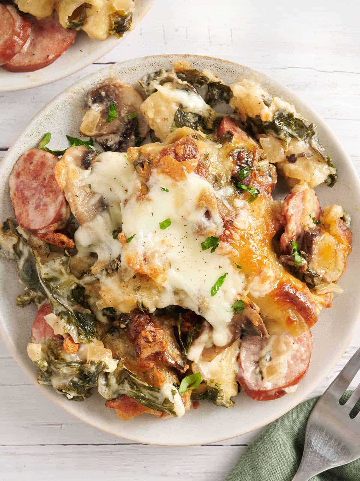 Turkey Sausage and Kale Casserole
